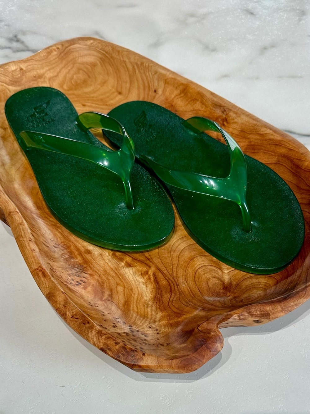 Ancient Greek Women’s Green Jelly Flip Flop size 39